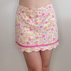 Lily Pulitzer Floral Tennis Skirt Mini Skirt Skort